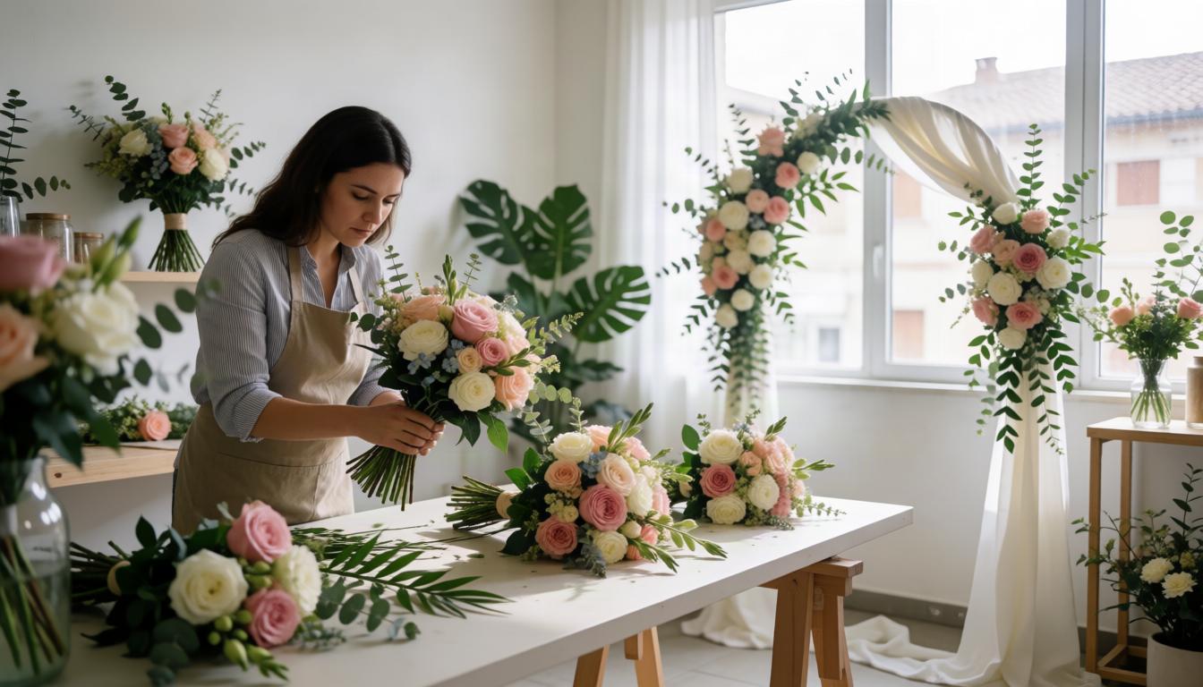 Wedding flowers with a refined touch